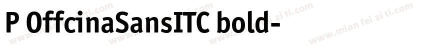 P OffcinaSansITC bold字体转换